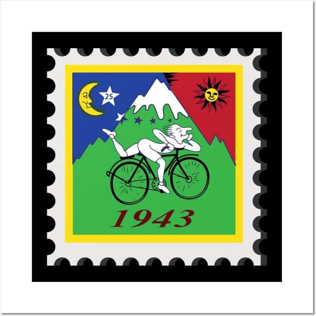 Bicycle Day 1943 | LSD Acid Trip | Gift idea Albert Hofmann Wall Art by MO design